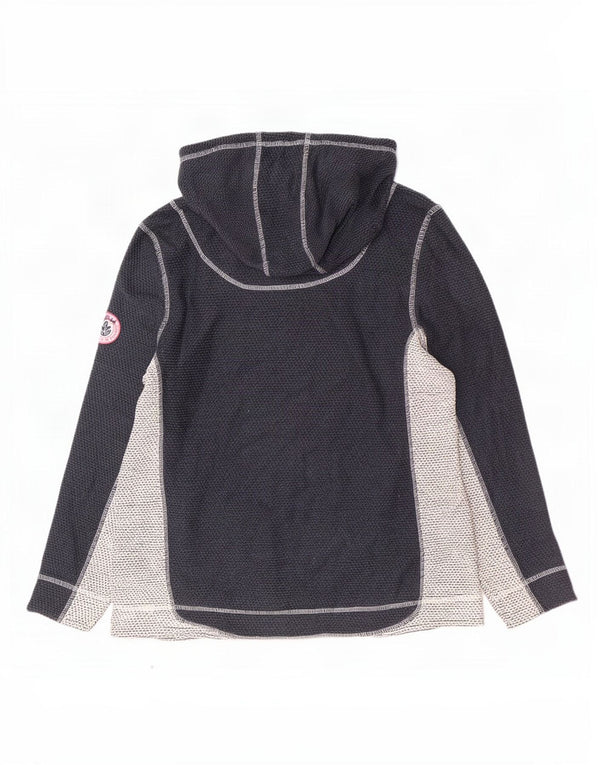 Weird Fish Sudadera con capucha para mujer UK 40 XL Azul marino Colorblock Acrílico
