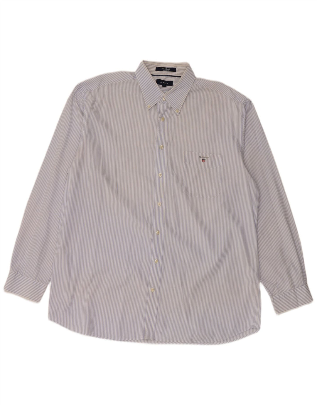 GANT Camisa Regular Fit XL De Algodón Con Rayas Azules Hombre