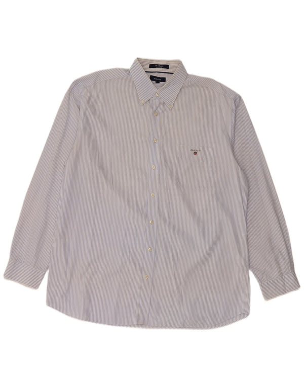 GANT Camisa Regular Fit XL De Algodón Con Rayas Azules Hombre