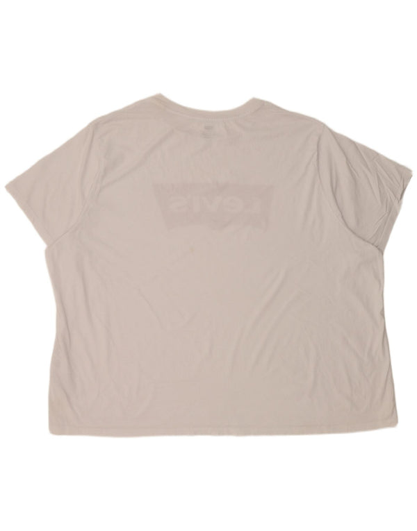 Levi's Camiseta gráfica para hombre Top 4XL Algodón blanco