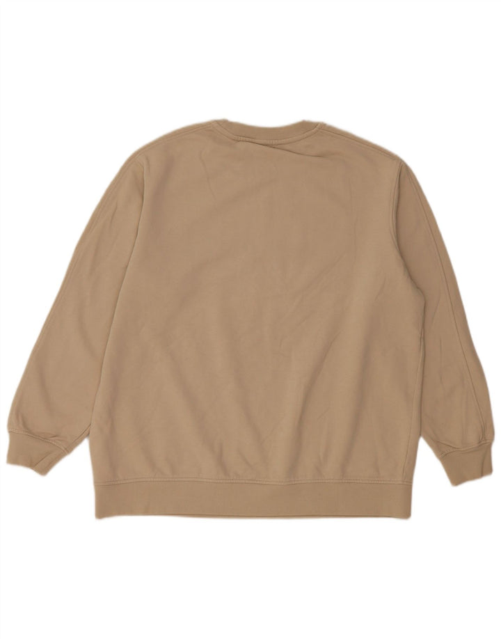 Marks & Spencer Hombre Sudadera Gráfica Jersey De Algodón Beige Medio