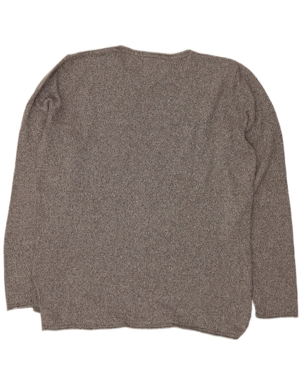 Tommy Hilfiger Jersey De Cuello Redondo Para Hombre De Algodón Moteado Gris Medio