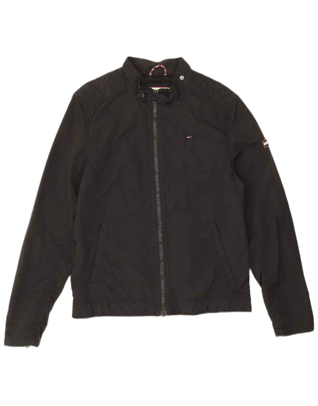 Tommy Hilfiger Chaqueta Bomber para Hombre UK 38 Mediana Poliamida Negra