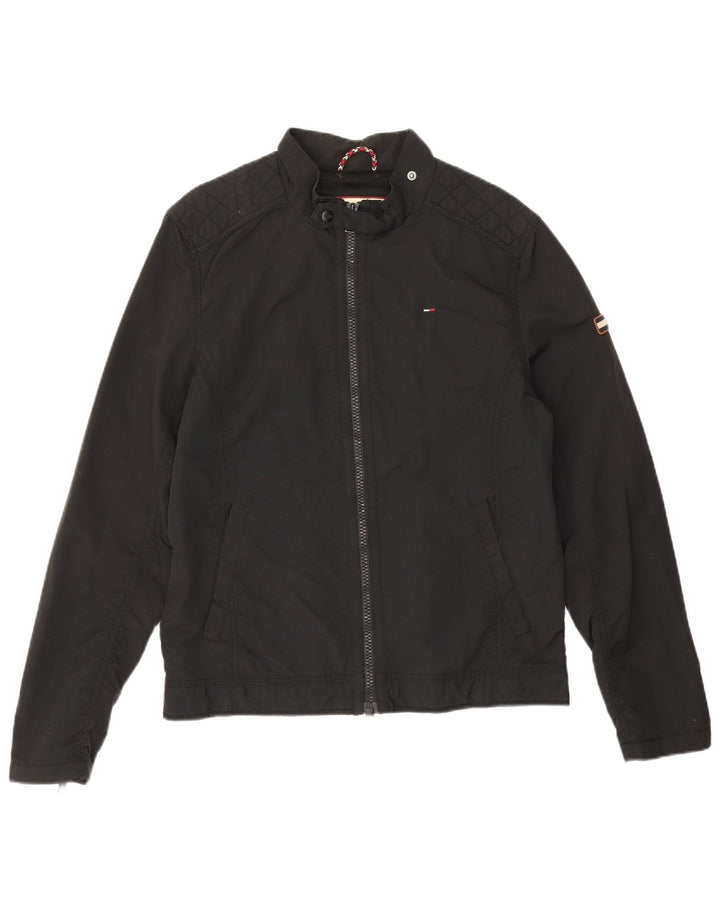 Tommy Hilfiger Chaqueta Bomber para Hombre UK 38 Mediana Poliamida Negra