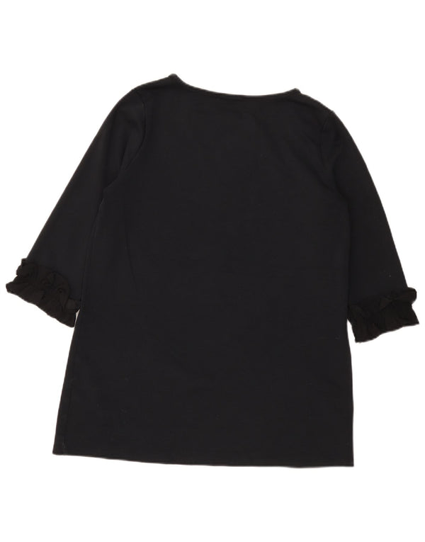 Marks & Spencer Top tipo túnica de manga 3/4 para mujer UK 40 Mediano Algodón negro