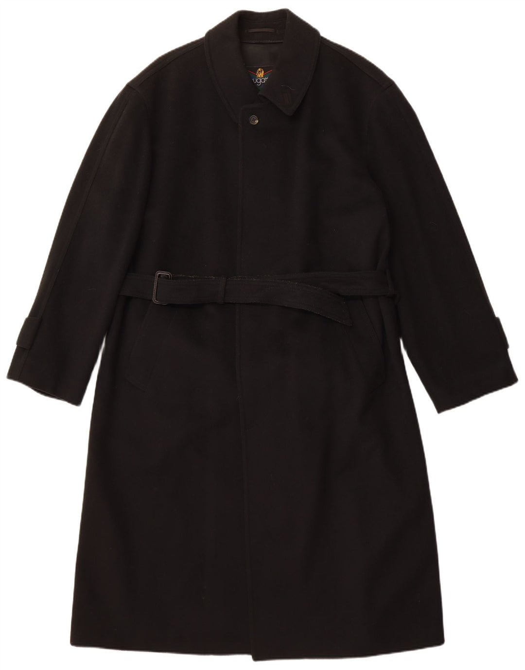 Bugatti Abrigo para hombre UK 38 Mediano Lana Negra