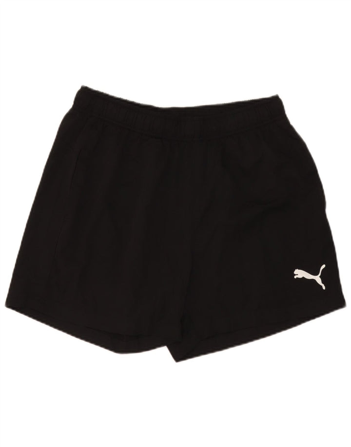 Puma - Pantalones cortos deportivos para hombre, talla grande, poliéster negro