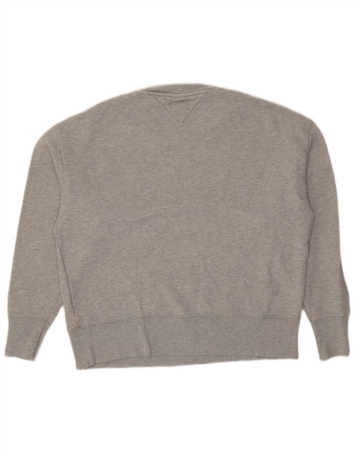 Tommy Hilfiger Sudadera para Hombre Jumper Large Gris Moteado De Algodón