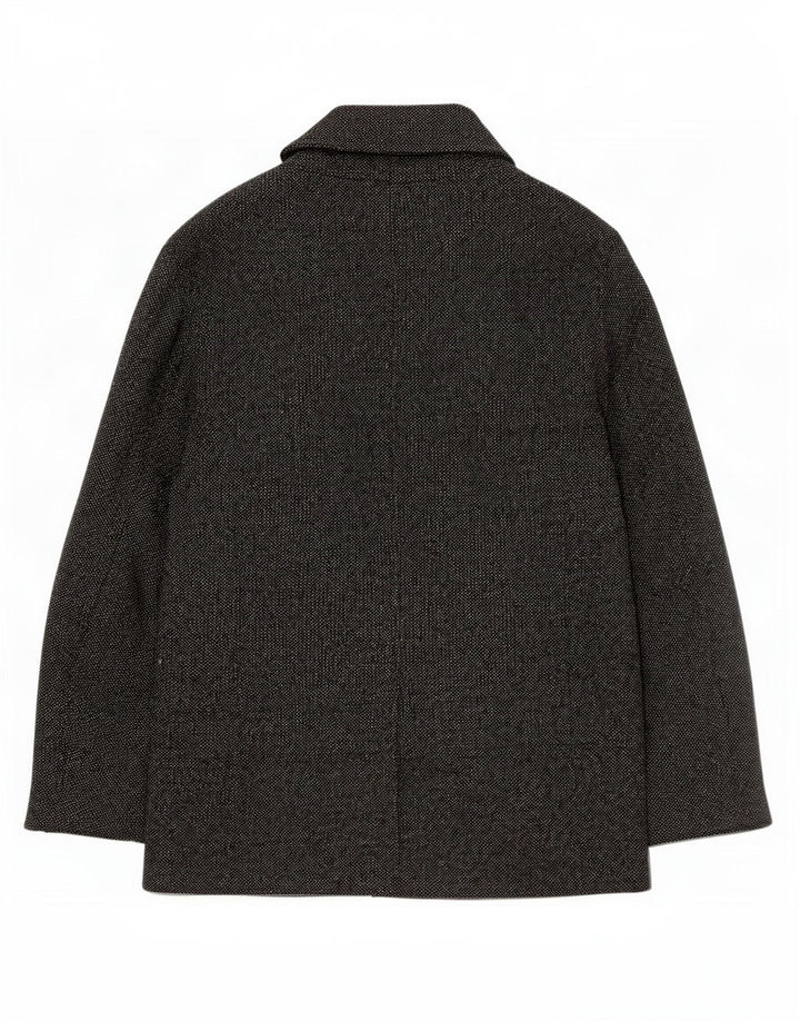 Zara Mens Chaquetón Reino Unido 40 Grande Gris Algodón