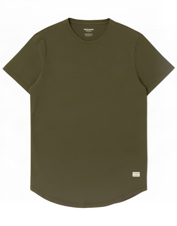 Jack & Jones Hombre Camiseta Top Large Khaki Algodón