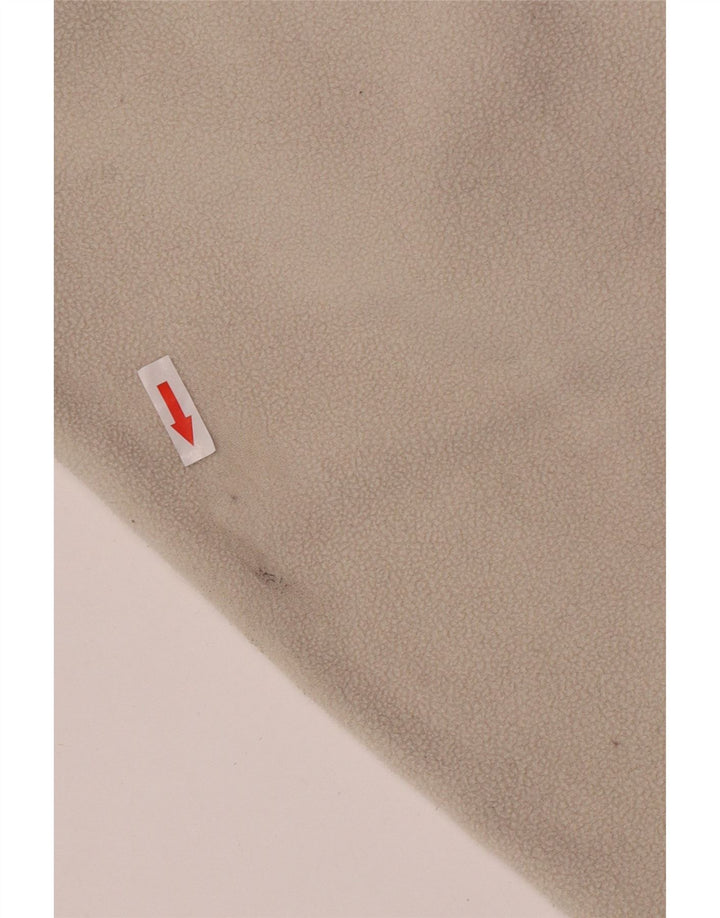 Kappa Hombre Jersey De Forro Polar Con Cremallera Y Cuello Grande Poliéster Beige