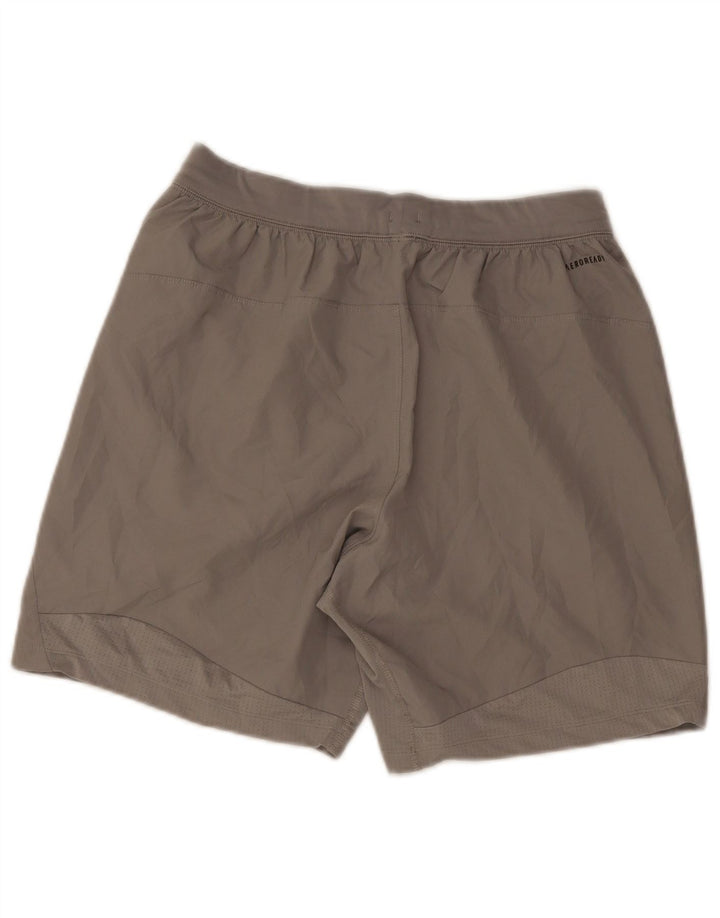Adidas Hombre Aeroready Pantalones Cortos Deportivos Gris Medio