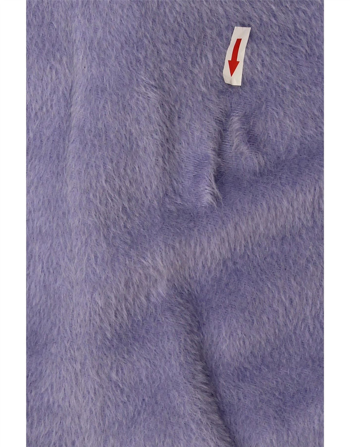 Escada Chaqueta tipo blazer abierta extragrande para mujer EU 36 Small Purple Lana de alpaca