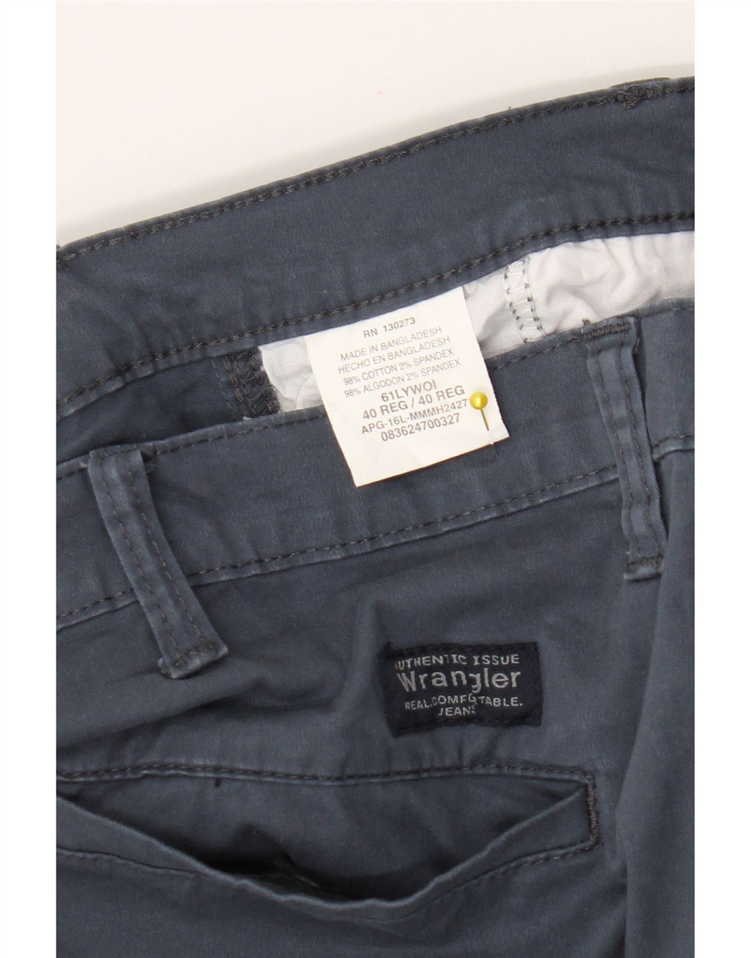 Wrangler Pantalones cortos cargo para hombre W40 XL Algodón azul marino