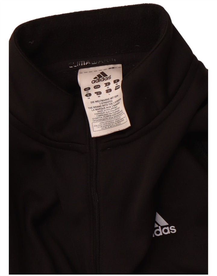 ADIDAS Mujer Climawarm Jersey Chándal Top UK 12 Mediano Negro