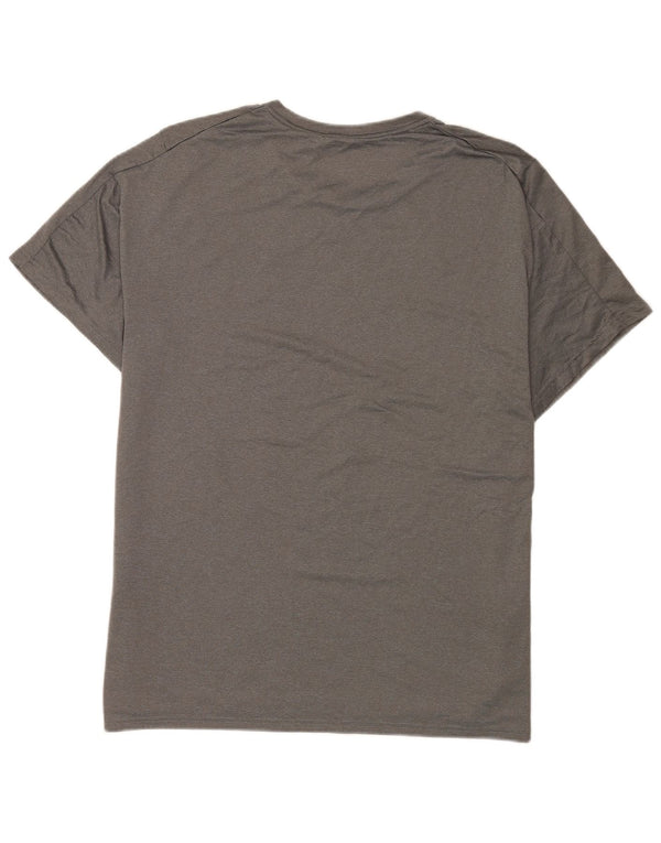 Camiseta Nike Dri Fit para hombre Top XL Poliéster moteado gris