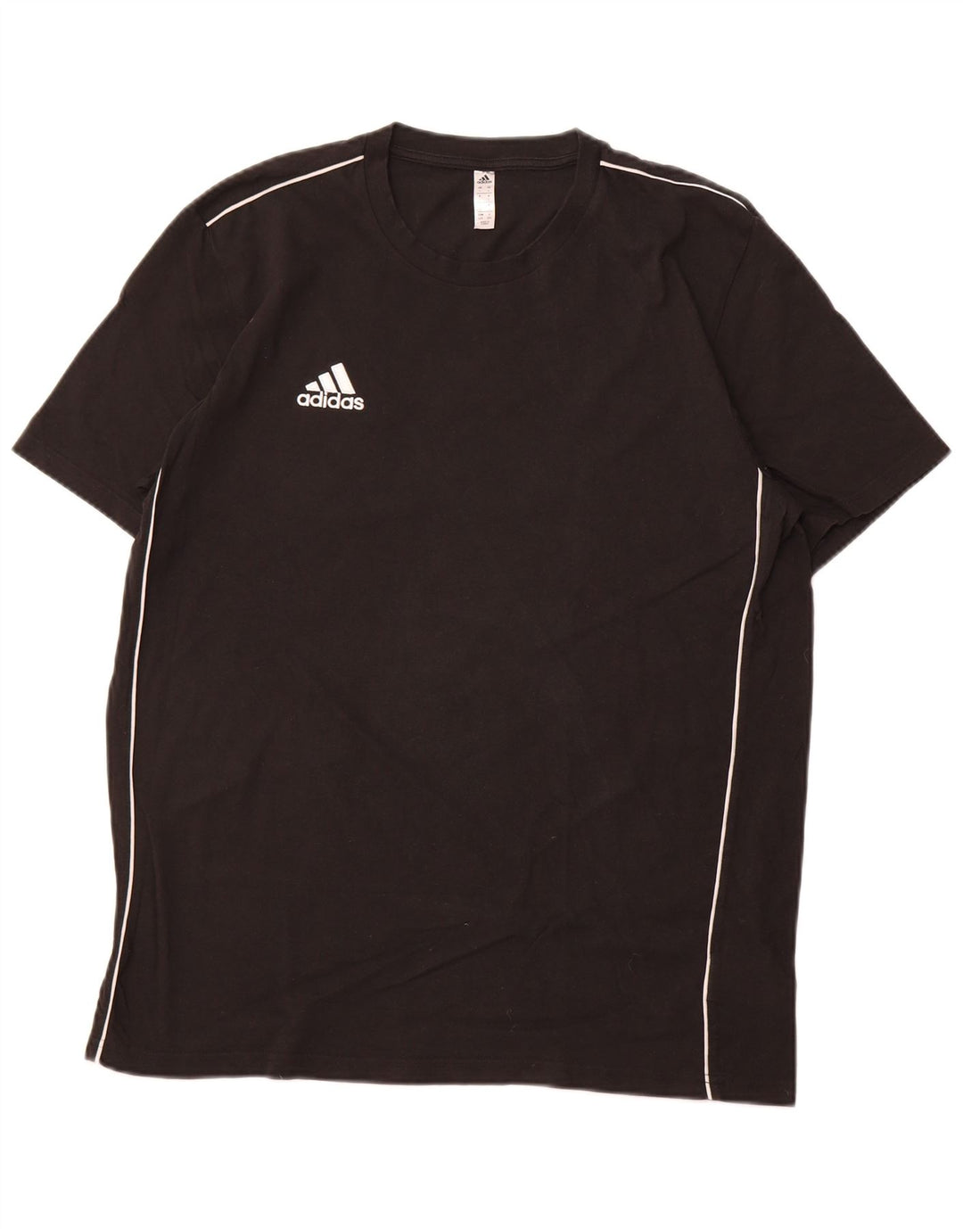 ADIDAS Camiseta Hombre Top Grande Algodón Negro