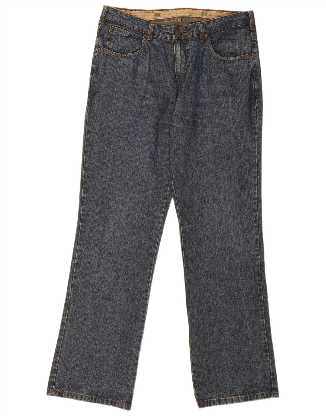 Vaqueros rectos para hombre Rivers W36 L33 Algodón azul