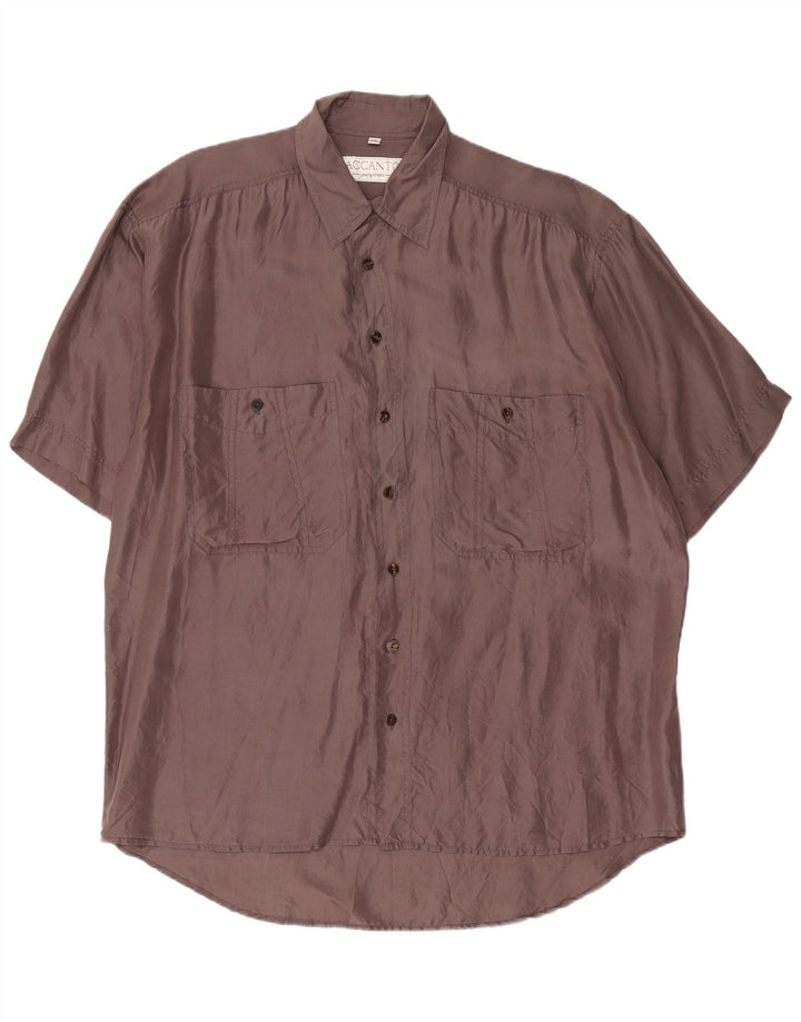 Accanto Camisa Manga Corta Hombre Talla 39/40 Gris Medio