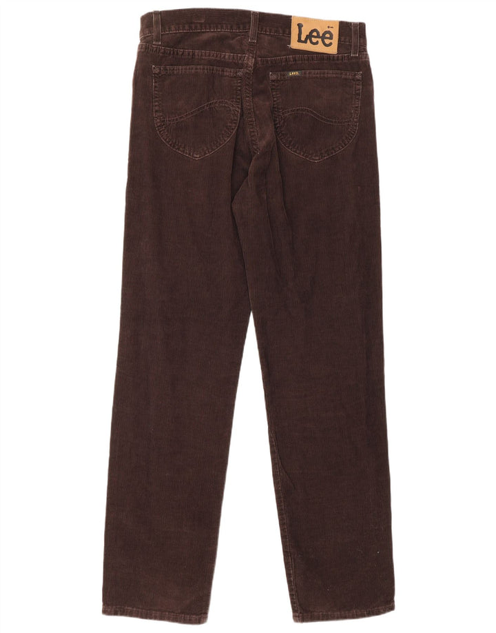 LEE Pantalones rectos de pana Brooklyn para hombre W32 L32 Algodón marrón