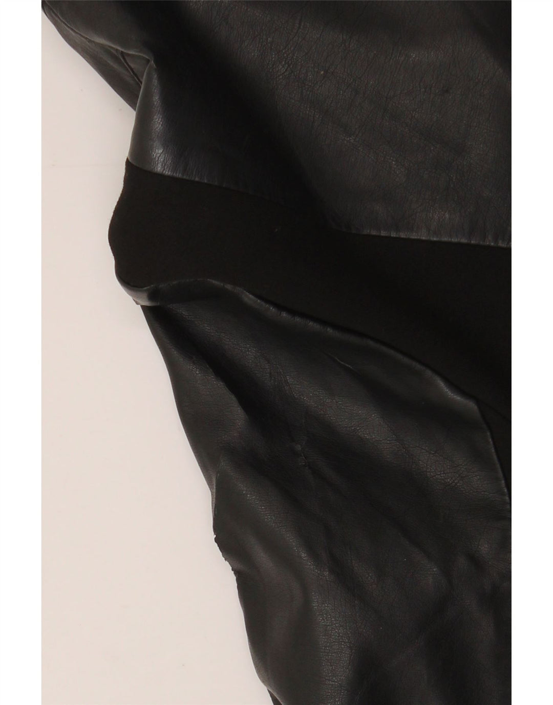 French Connection Chaqueta motera corta para mujer UK 6 XS Poliuretano negro