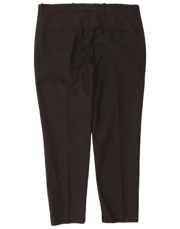 Zara Mujer Pantalón Chino Slim Grande W30 L26 Algodón Negro
