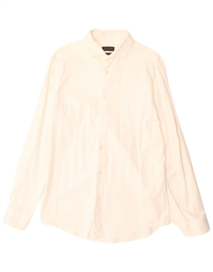 Zara Hombre Camisa Slim Fit Grande Blanco