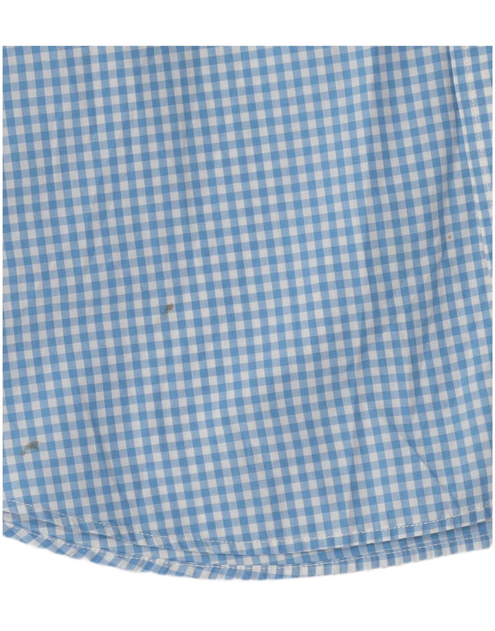Camisa de corte regular de Boden para hombre XL Algodón a cuadros azul