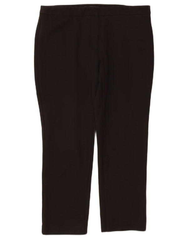 Marks & Spencer Pantalones Cortos Rectos para Mujer UK 12 Medium W30 L25 Negro