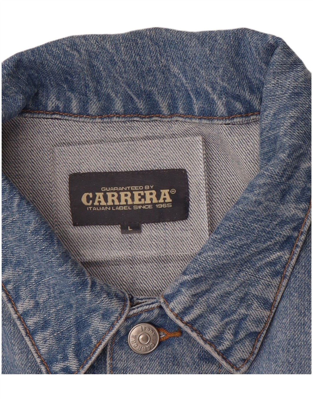 CARRERA Chaqueta vaquera para hombre UK 40 Grande Algodón azul