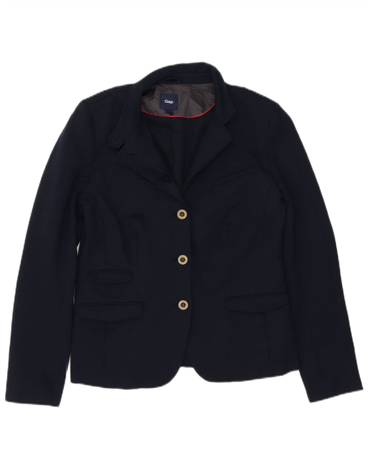 Gap Chaqueta Blazer de 3 Botones para Mujer UK 44 Grande Algodón Azul Marino
