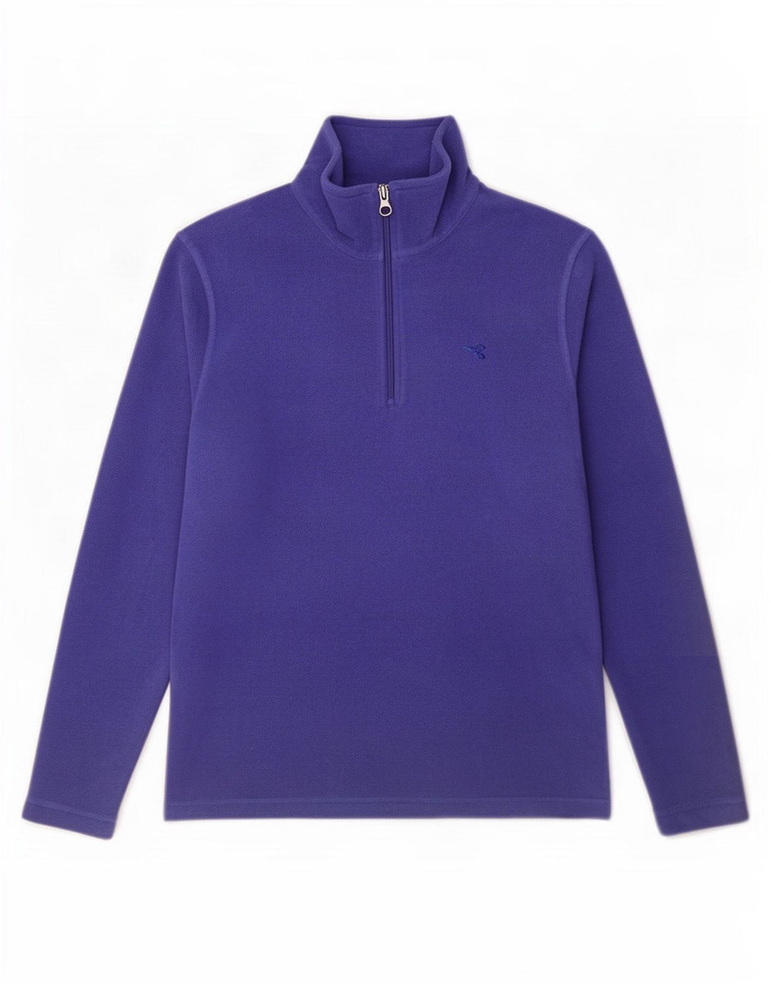 Diadora Hombre Jersey Polar Con Cremallera Y Cuello Medio Poliéster Azul
