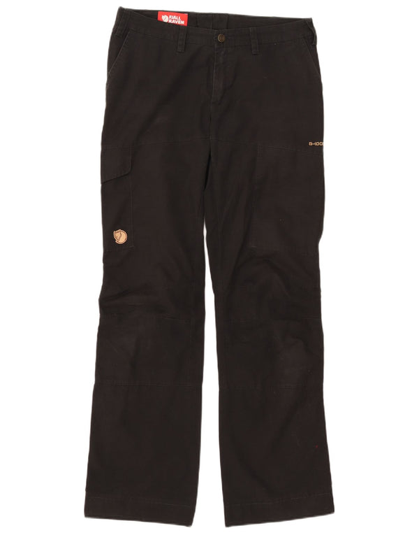 Fjall Raven Pantalones cargo rectos para mujer EU 36 Small W30 L31 Negro