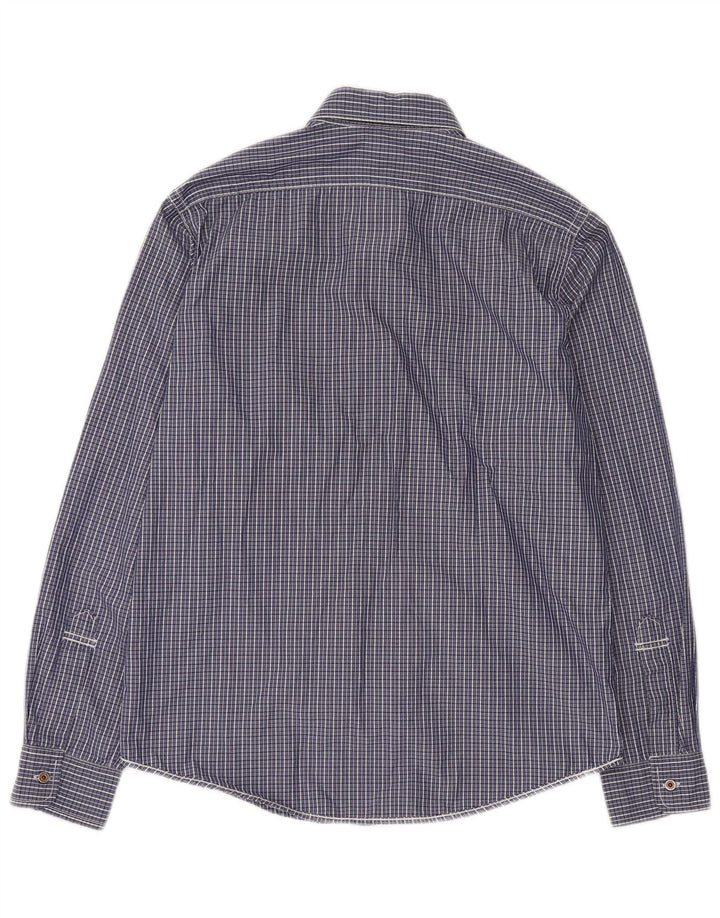 Camisa RALPH LAUREN Hombre Algodón Vichy Azul Medio