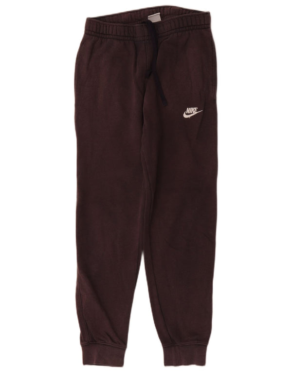 Nike Mujer Chándal Pantalones Joggers UK 10 Small Granate Algodón Deportes