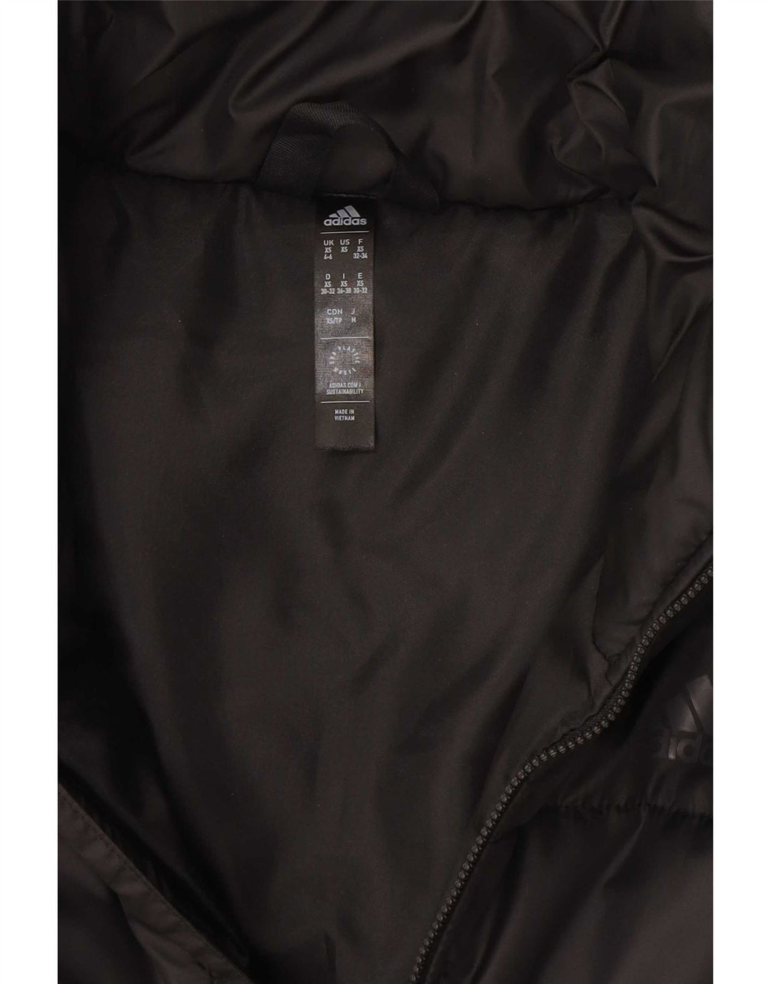 Adidas Chaqueta Acolchada Corta para Mujer UK 4/6 XS Negro