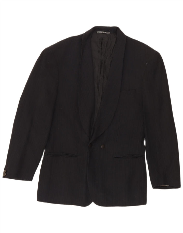 Maurizio Baldassari Chaqueta tipo blazer con doble botonadura para hombre UK 38 Medium Black