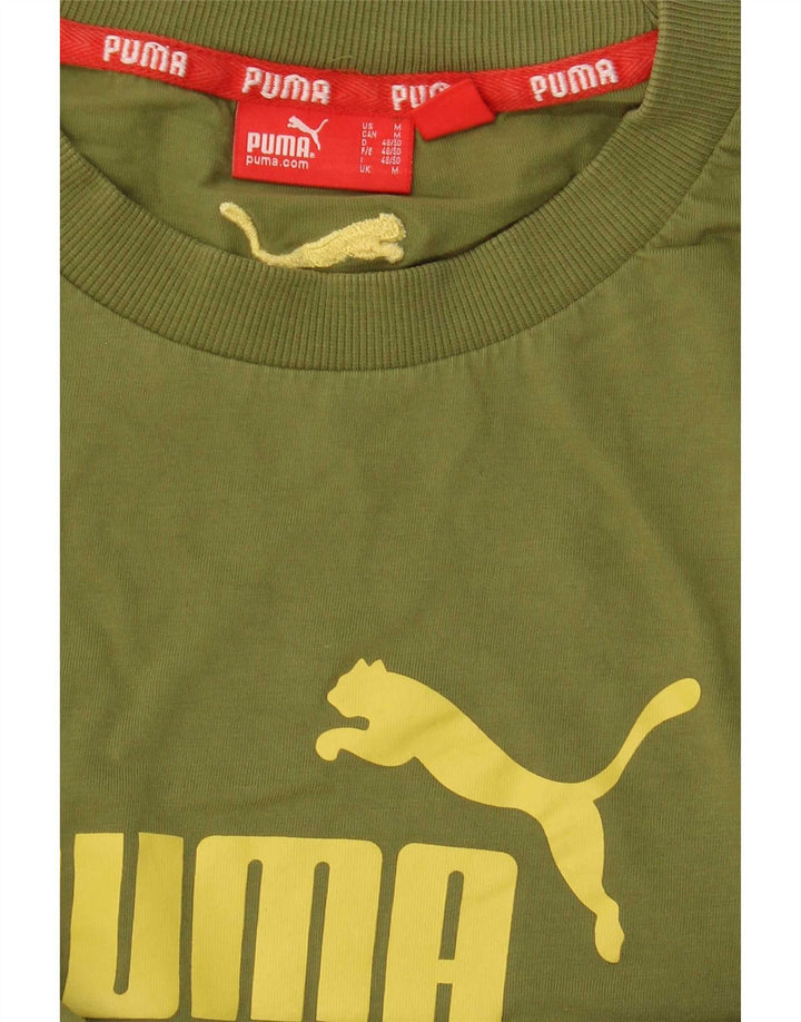Camiseta Puma Graphic Top Verde Medio |