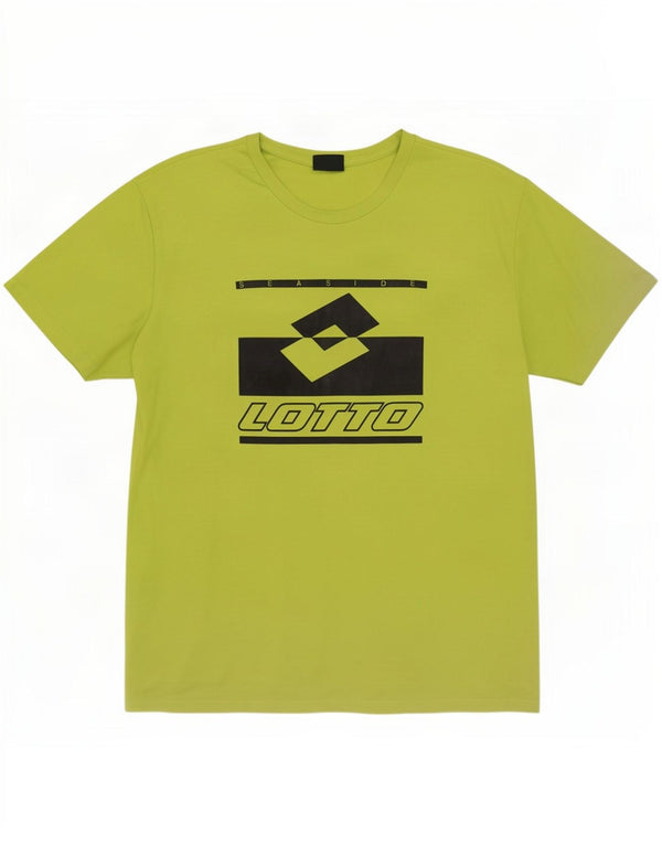 Lotto Hombre Camiseta Gráfica Top XL Verde