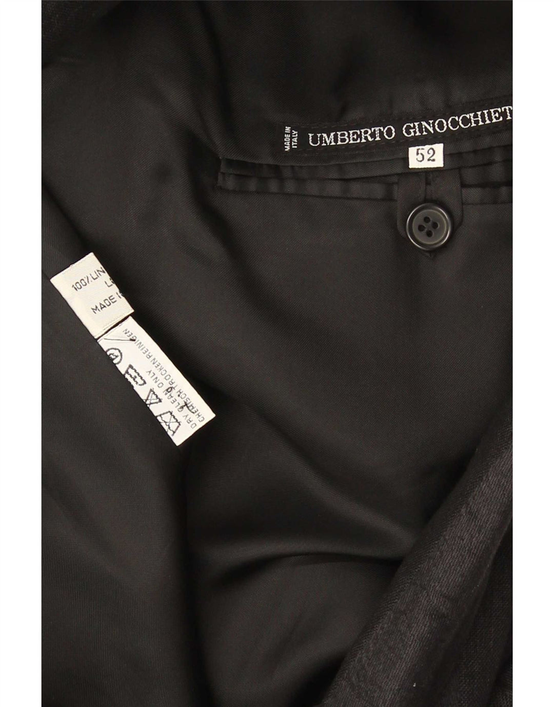 Umberto Ginocchietti Chaqueta tipo blazer con doble botonadura para hombre IT 52 XL Negro