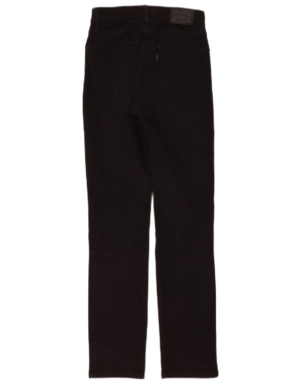 Levi's Jeans rectos de talle alto 724 para mujer W25 L30 Algodón negro