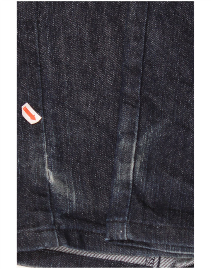 TRUSSARDI Vaqueros rectos para hombre W33 L31 Azul marino