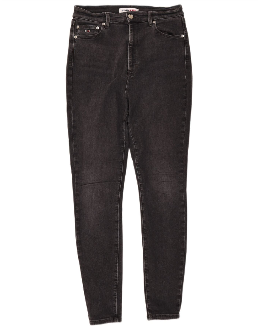 TOMMY HILFIGER Vaqueros súper ajustados Melany de talle alto para mujer W30 L30 Negro