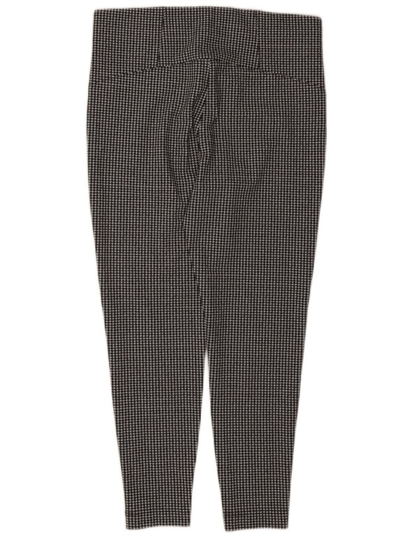 Marks & Spencer Pantalones Casuales para Mujer UK 18 XL W36 L28 Black Houndstooth