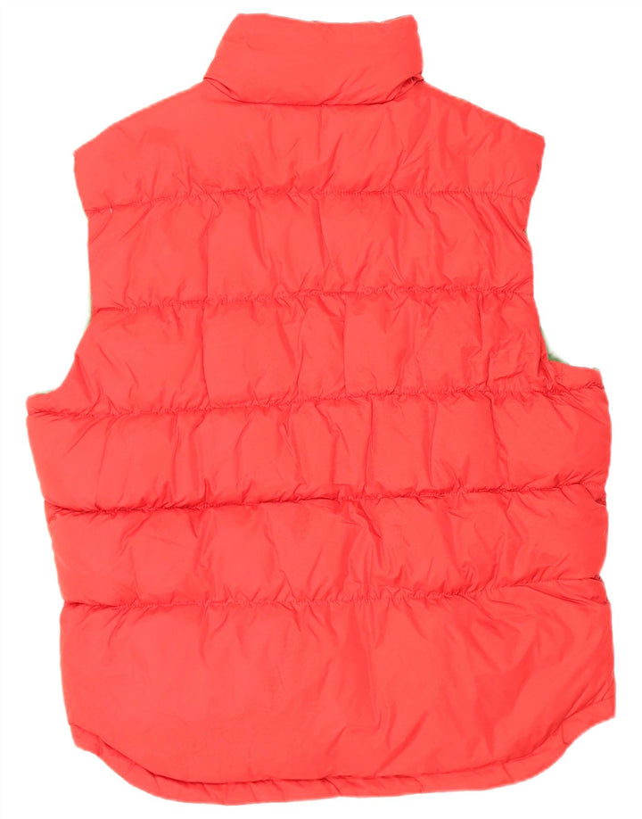 Zara Mens Chaleco Acolchado Reino Unido 40 Grande Nylon Rojo