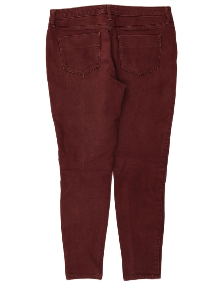 MOSSIMO Vaqueros Jegging de Talle Medio para Mujer US 8 Mediano W29 L28 Algodón Granate