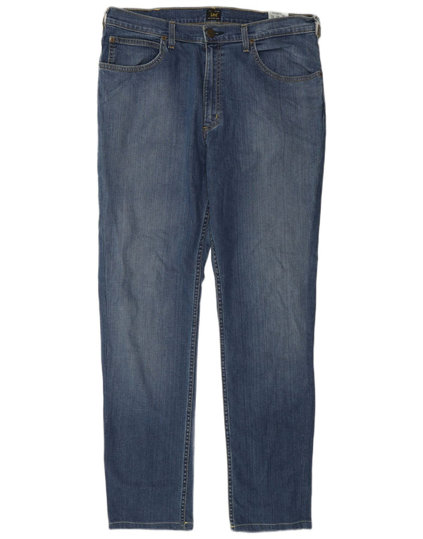 Lee Vaqueros Rectos Brooklyn Para Hombre W36 L32 Algodón Azul