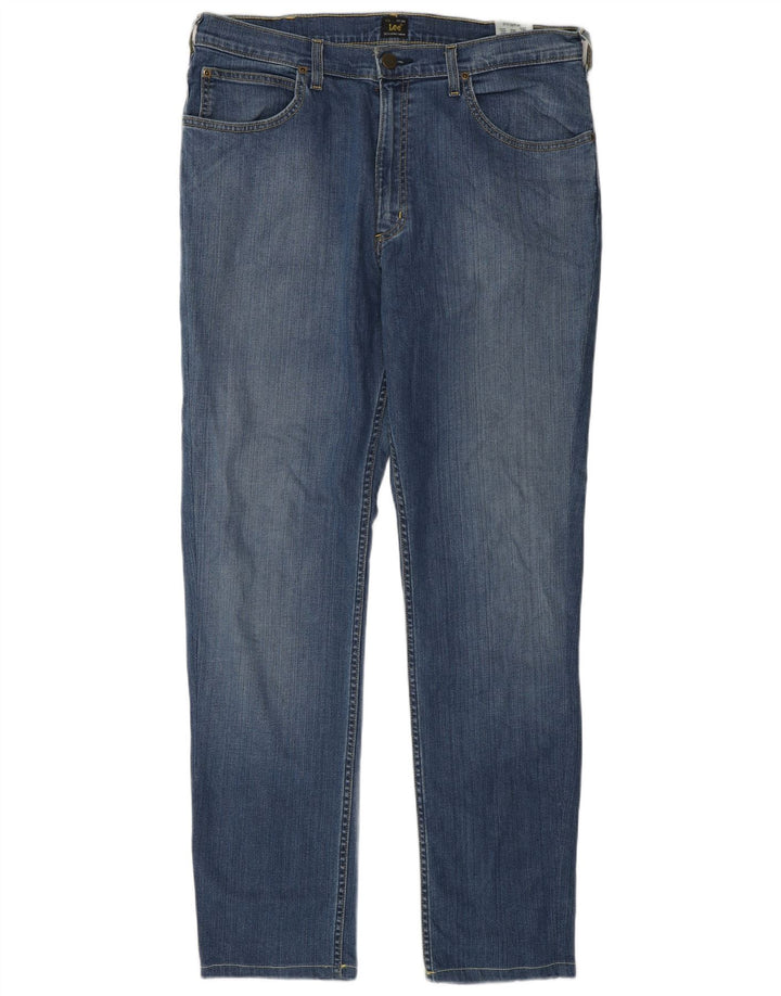 Lee Vaqueros Rectos Brooklyn Para Hombre W36 L32 Algodón Azul