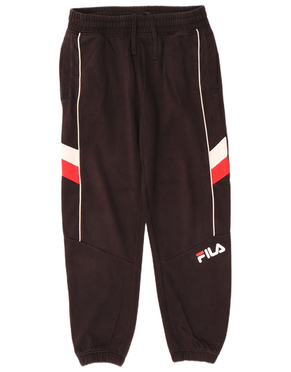 Fila Hombre Pantalones De Chándal Gráfico Joggers Small Black Colorblock