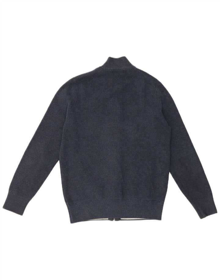 Marks & Spencer Suéter tipo cárdigan para hombre Poliéster azul marino mediano